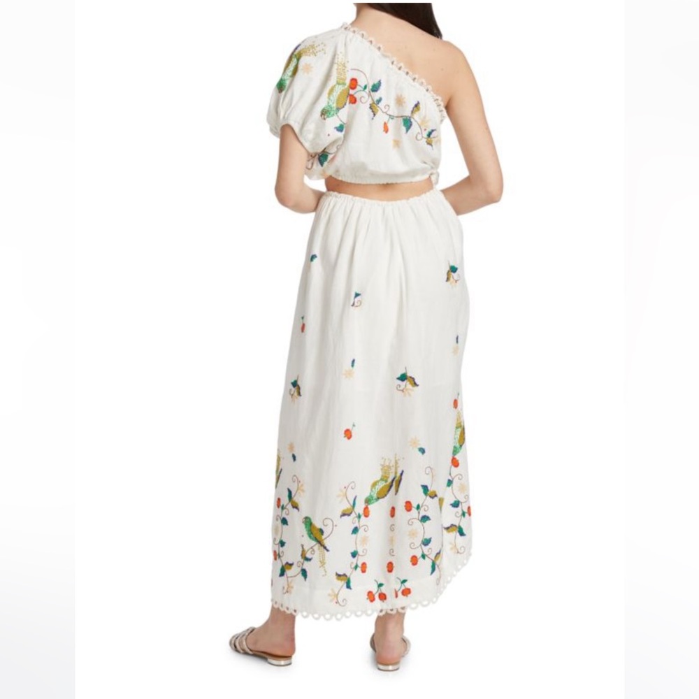 NWT FARM Rio One-Shoulder Cut-Out Maxi Dress Size M - Picture 3 of 5
